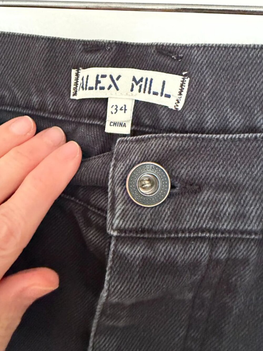 Alex Mill Straight leg Jean in Washed Black - Picture 2 of 5